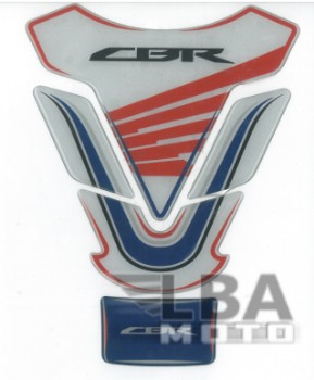 Наклейка на бак для мотоцикла Honda CBR 2 Бело-Сине-Красная
