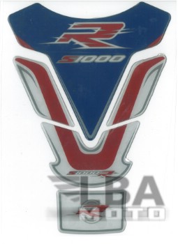 Наклейка на бак для мотоцикла BMW S1000R Бело-Сине-Красная