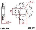 Звезда цепного привода JTF333 16