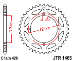 Звезда цепного привода JTR1465.47