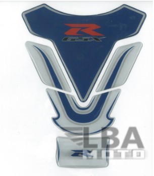 Наклейка на бак для мотоцикла Suzuki GSX-R Бело-Синяя