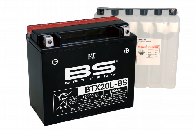 Аккумулятор BS-BATTERY BTX20L-BS/YTX20L-BS