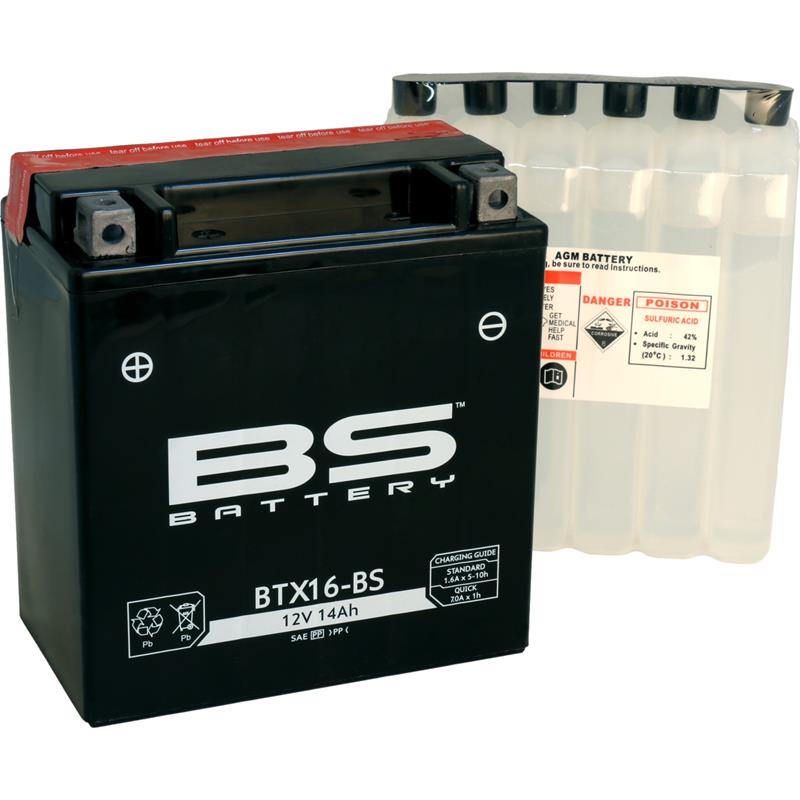 Аккумулятор BS-BATTERY BTX16-BS/YTX16-BS