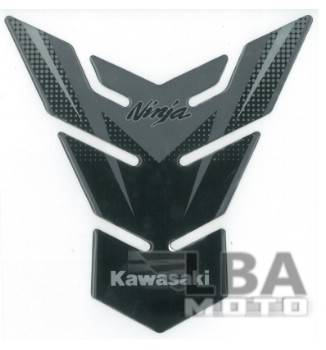Наклейка на бак для мотоцикла Kawasaki Ninja Серо-Черная