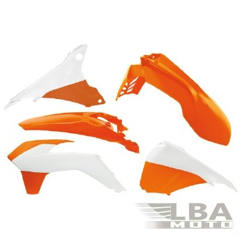 Комплект пластика R-Tech KTM EXC/EXCF 125-500 14-16 (R-KITKTM-OEM-495) оранжевый/белый