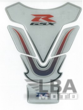 Наклейка на бак для мотоцикла Suzuki GSX-R Бело-Сине-Красная