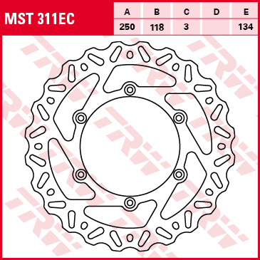 Тормозной диск TRW MST311EC