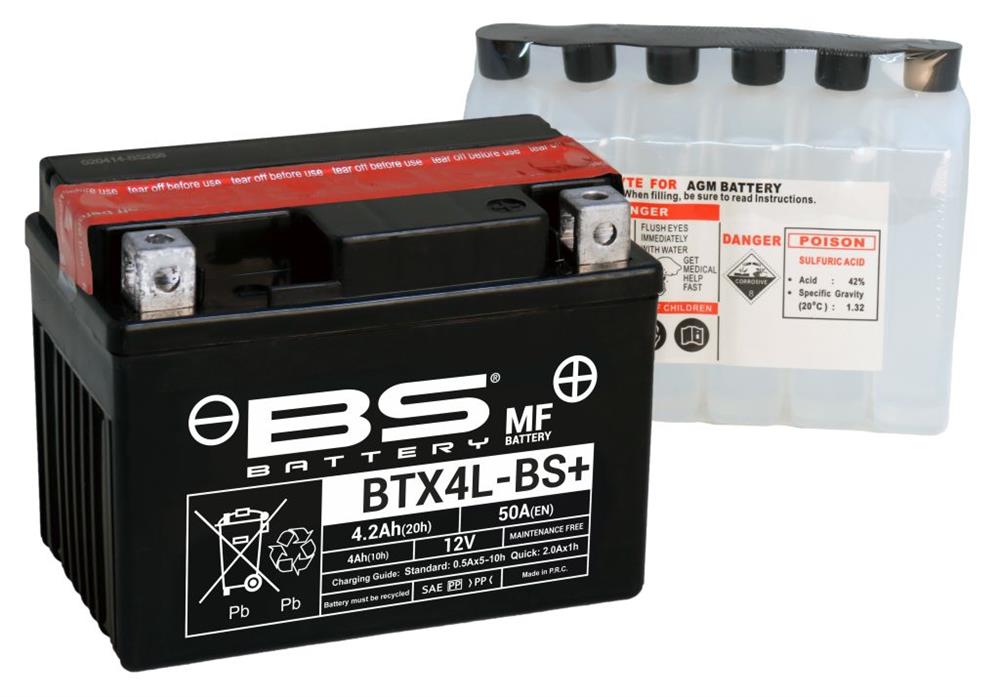 Аккумулятор BS-BATTERY BTX4L-BS/YTX4L-BS