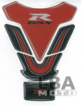 Наклейка на бак для мотоцикла Suzuki GSX-R Красно-Черная