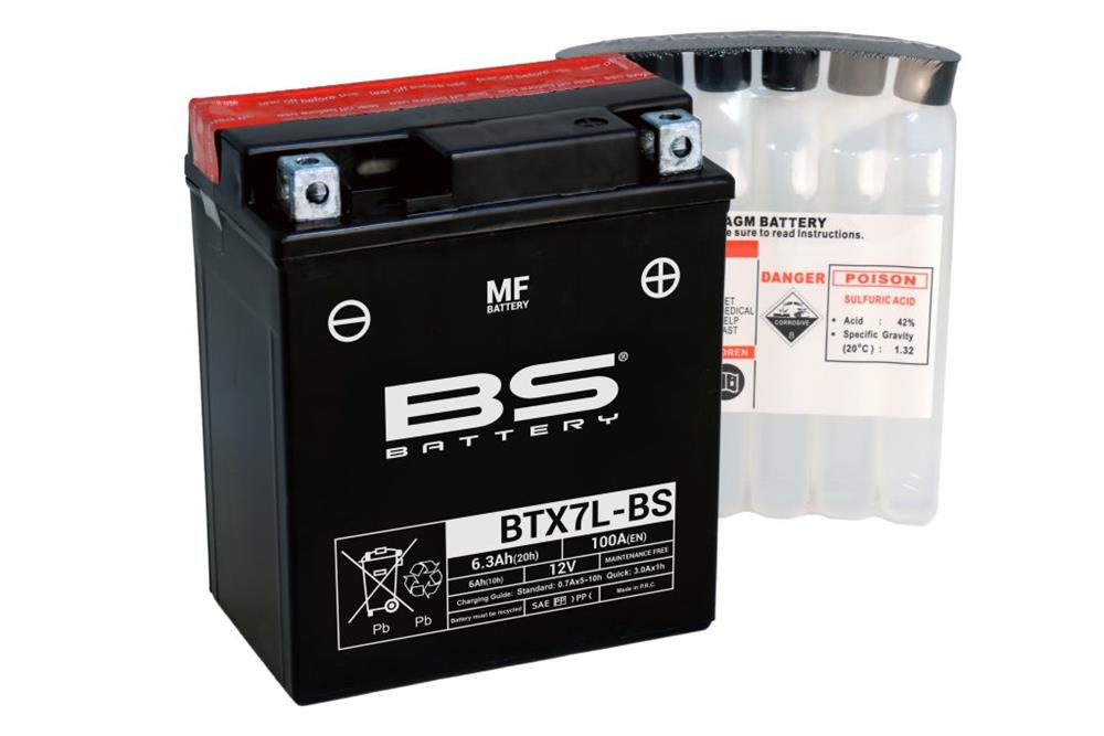 Аккумулятор BS-BATTERY BTX7L-BS/YTX7L-BS
