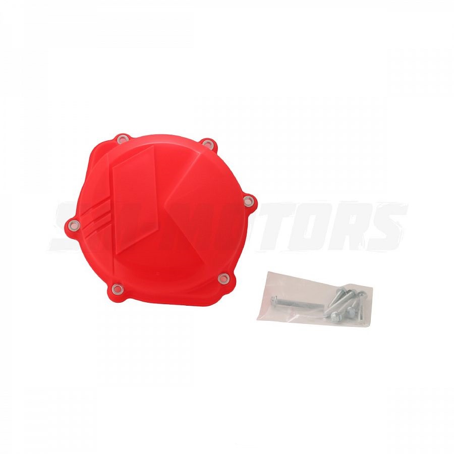 Защита крышки сцепл. пластиковая SM-PARTS Honda CRF250R 18-19 красная