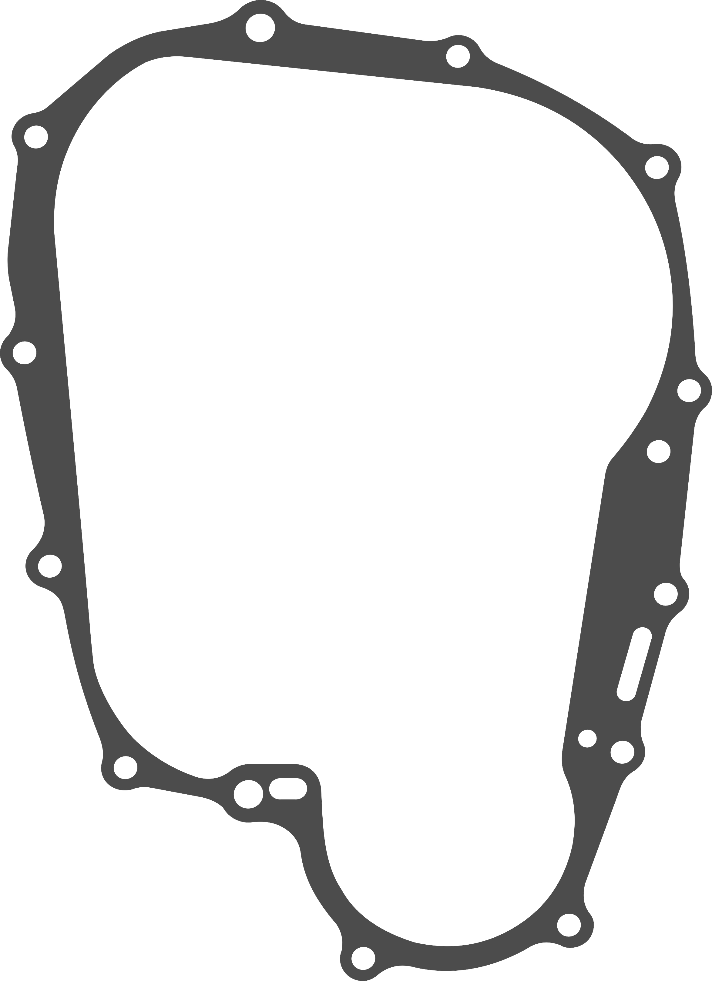 172FMM-5A прокладка крышки сцепления