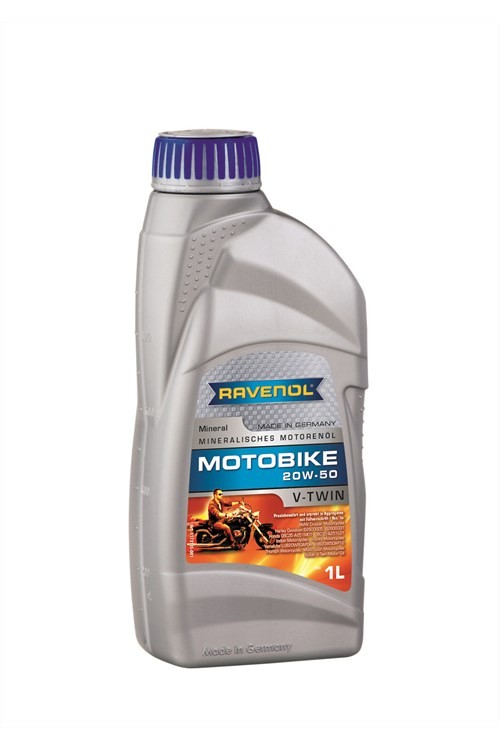 Моторное масло RAVENOL Motobike 4-T V-TWIN Mineral 20W-50 (1л)