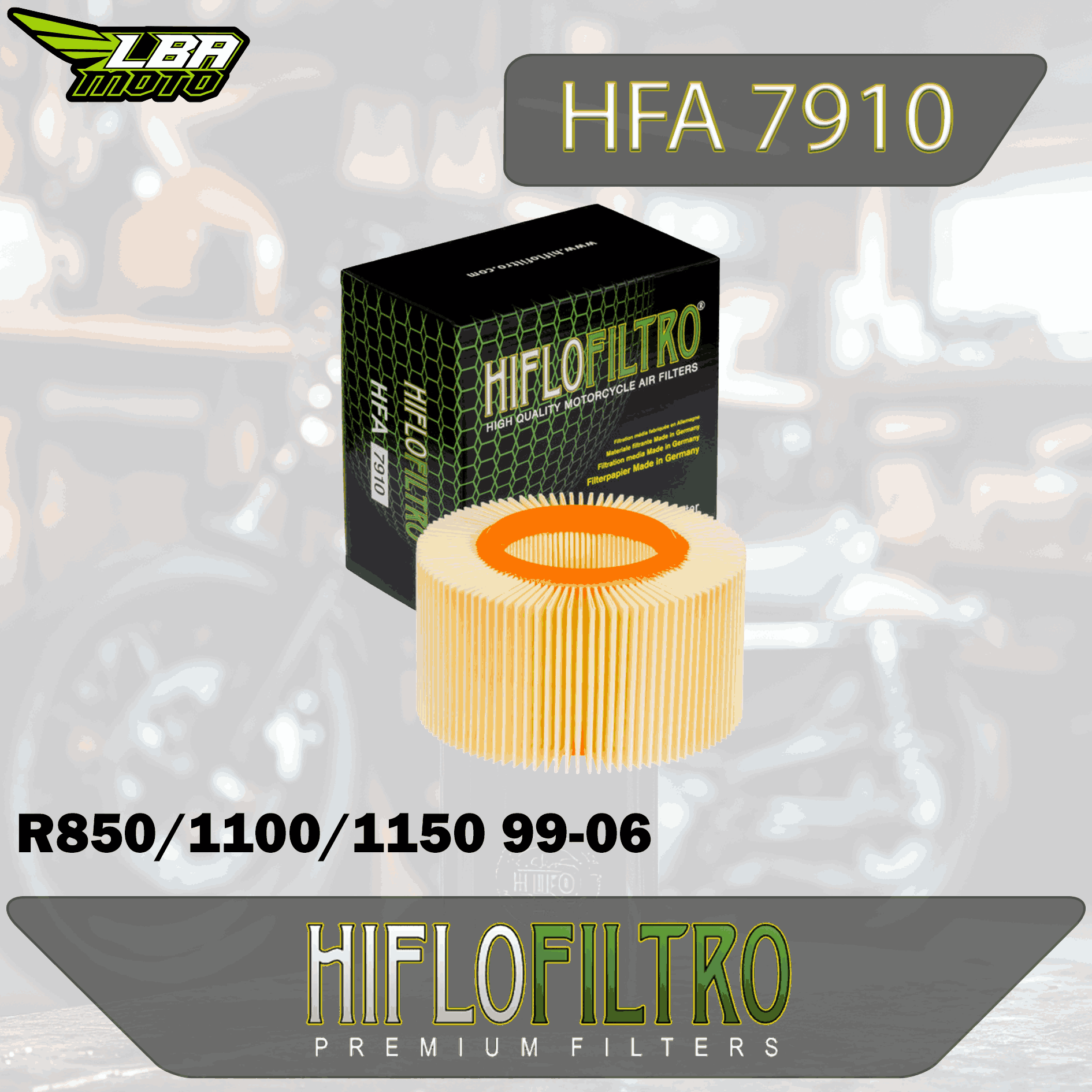 Воздушный фильтр HIFLO HFA7910 BMW R850/1100/1150 99-06