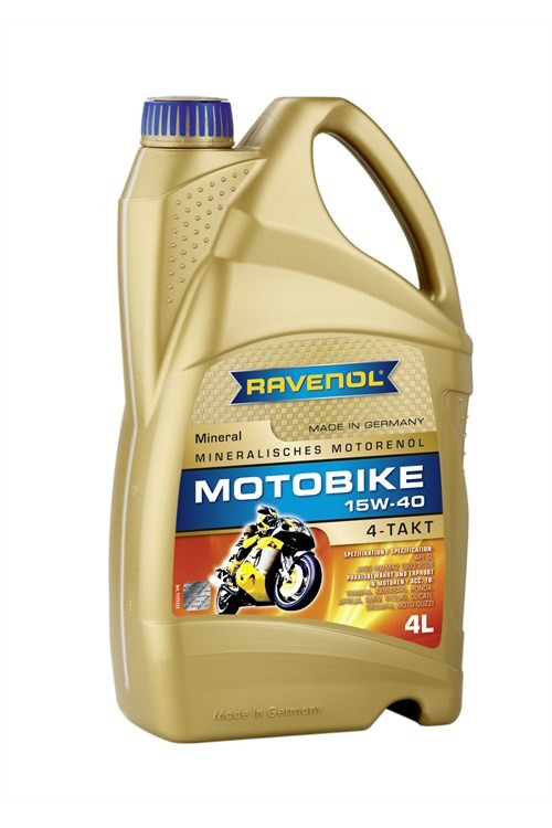 Моторное масло RAVENOL Motobike 4-T Mineral 15W-40 (4л)