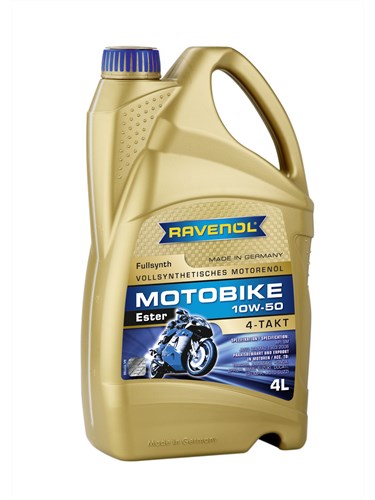 Моторное масло RAVENOL Motobike 4-T Ester 10W-50 (4л)