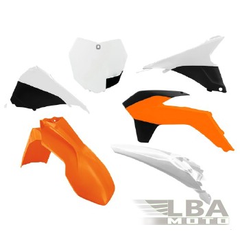 Комплект пластика R-Tech KTM SX/SXF 125-450 13-15 (R-KITKTM-OEM-594) оранж/белый/черный