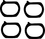 Honda CBR1000RR 04-05 прокладки выпускного коллектора 18291-MEL-000