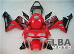 Комплект пластика для мотоцикла Honda CBR 600 RR 03-04 Красно-Черный Черный плуг