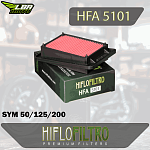 Воздушный фильтр HIFLO HFA5101 SYM 50/125/200