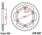 Звезда цепного привода JTR897 50sc