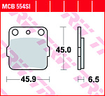 Тормозные колодки TRW MCB554SI