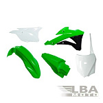 Комплект пластика R-Tech Kawasaki KX85/100 14-17 (R-KITKX0-OEM-598) зеленый/черный/белый