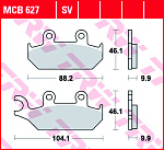 Тормозные колодки TRW MCB627SV