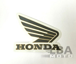 Наклейка на бак Honda черно-золотая