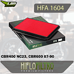 Воздушный фильтр HI FLO HFA1604 Honda CBR400 NC23, CBR600 87-90