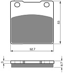 Тормозные колодки Gold-Fren 016 AD