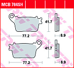 Тормозные колодки TRW MCB784SH