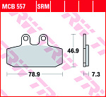 Тормозные колодки TRW MCB557