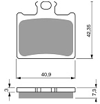 Тормозные колодки Gold-Fren 297 K5