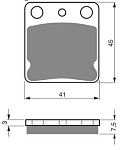 Тормозные колодки Gold-Fren 144 AD