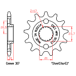 Звезда стальная ведущая MRP SteelStar E1 30713 (JTF1441.13)