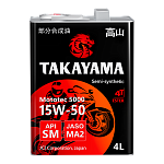 Масло Takayama Mototec 5000 4T 15W50 4л