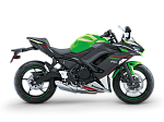 Комплект пластика для мотоцикла Kawasaki ER-6F 21-23 Зелено-Черно-Белый