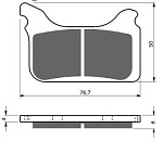 Тормозные колодки Gold-Fren 231 AD