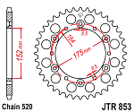Звезда цепного привода JTR853.49