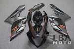 Комплект пластика для мотоцикла Suzuki GSX-R1000 05-06 Черно-Серый с красными линиями 