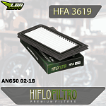 Воздушный фильтр HIFLO HFA3619 Suzuki AN650 02-18