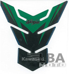 Наклейка на бак для мотоцикла Kawasaki Ninja Зелено-Черная