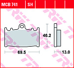 Тормозные колодки TRW MCB741SH