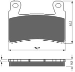 Тормозные колодки Gold-Fren 279 S3