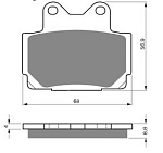 Тормозные колодки Gold-Fren 067 AD