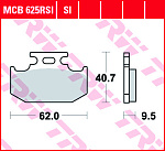 Тормозные колодки TRW MCB625SI