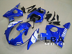 Комплект пластика для мотоцикла Yamaha YZF-R6 03-04 Сине-Белый Заводской