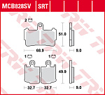Тормозные колодки TRW MCB828SV