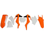 Комплект пластика R-Tech KTM SX/SX-F 16-18, XC/XC-F 17-18 (R-KITKTM-OEM-536) оранжевый/белый/черный